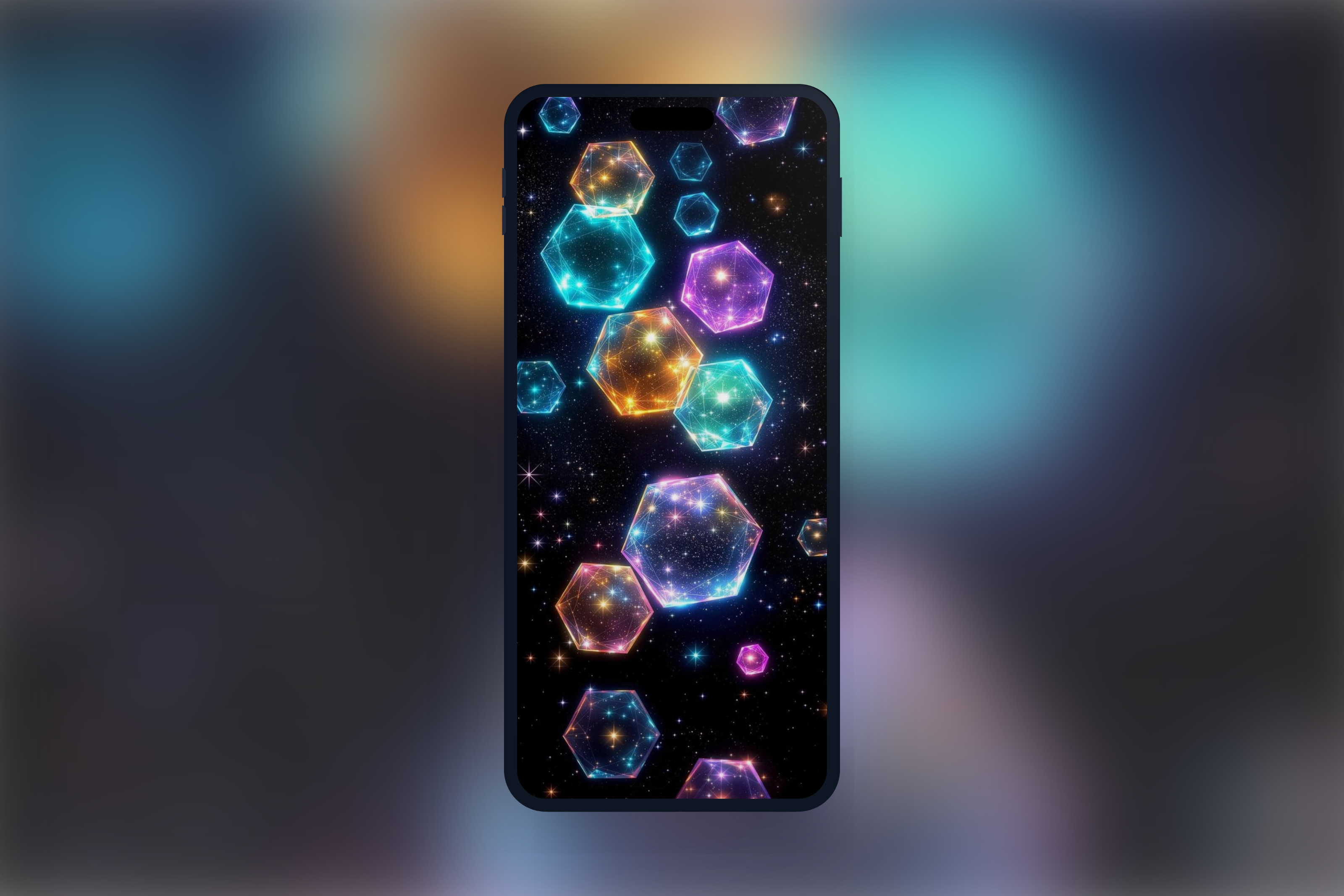 Hexagonal Light Show in Space